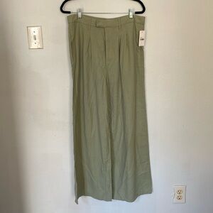 Risen Los Angeles Cotton Blend High Waist Wide‎ Leg Pants Women’s Size L